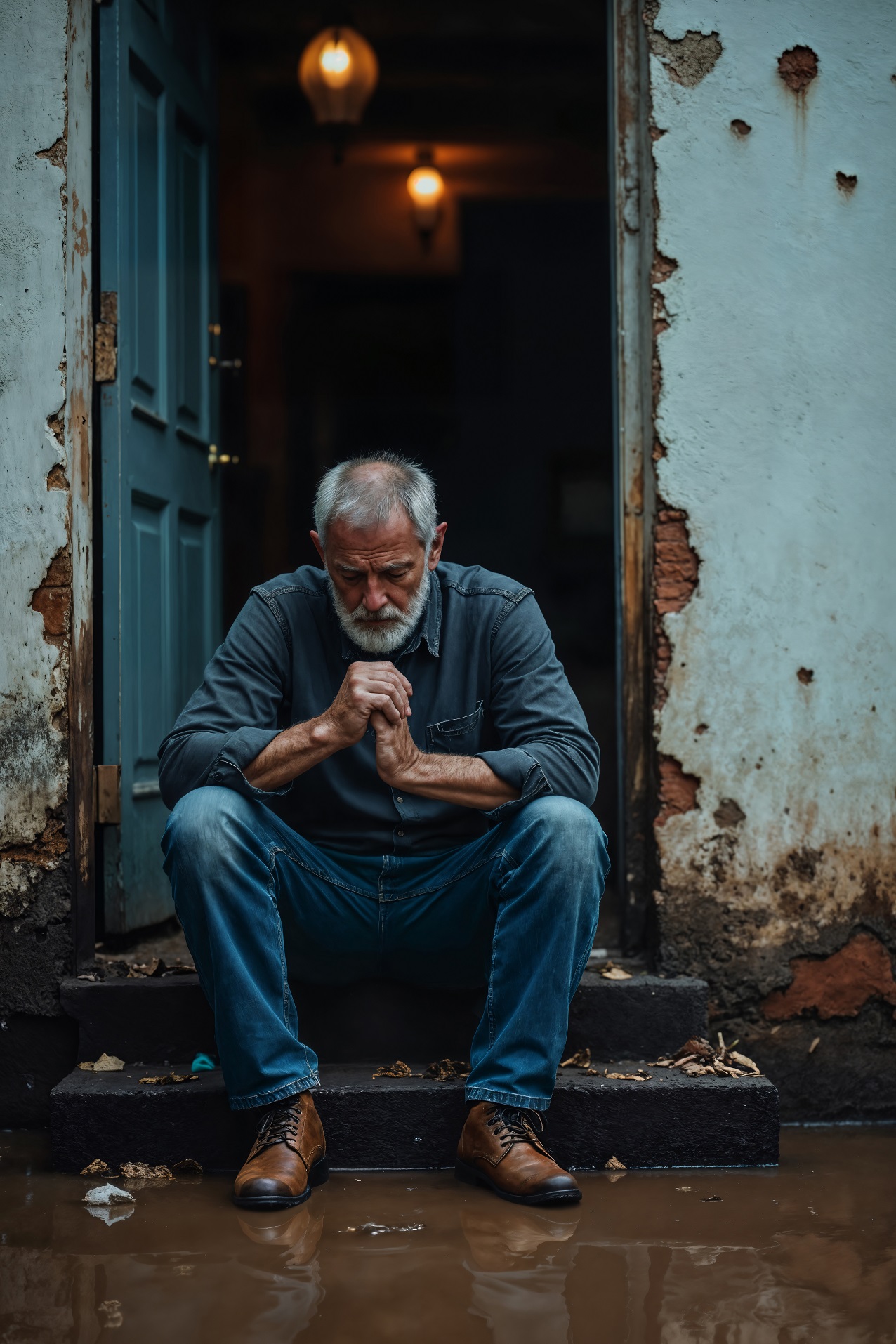 Elderly receiving care and companionship